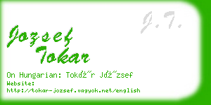 jozsef tokar business card